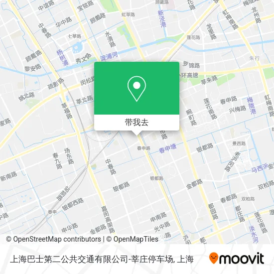 上海巴士第二公共交通有限公司-莘庄停车场地图
