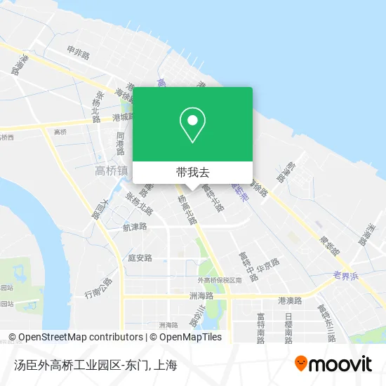 汤臣外高桥工业园区-东门地图