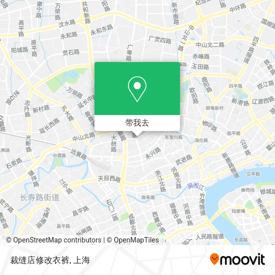 裁缝店修改衣裤地图