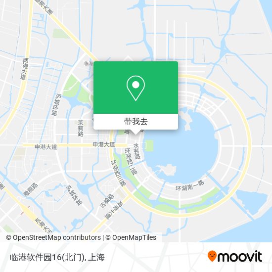 临港软件园16(北门)地图