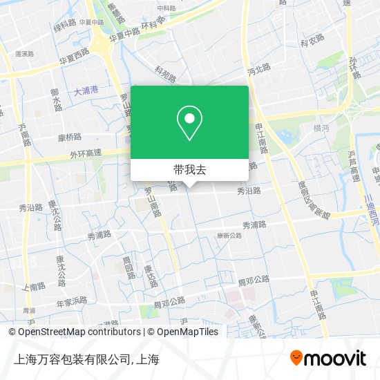 上海万容包装有限公司地图