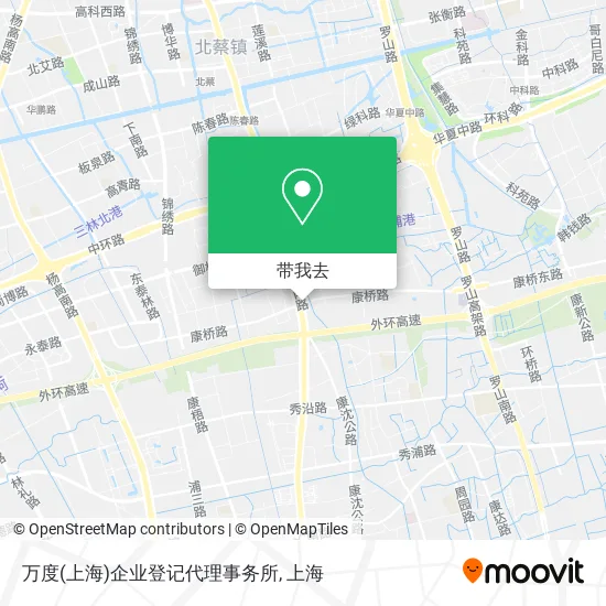 万度(上海)企业登记代理事务所地图