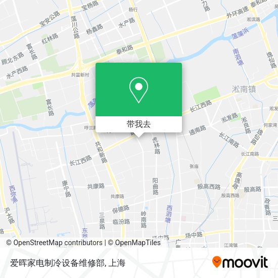 爱晖家电制冷设备维修部地图