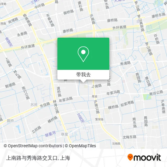 上南路与秀海路交叉口地图