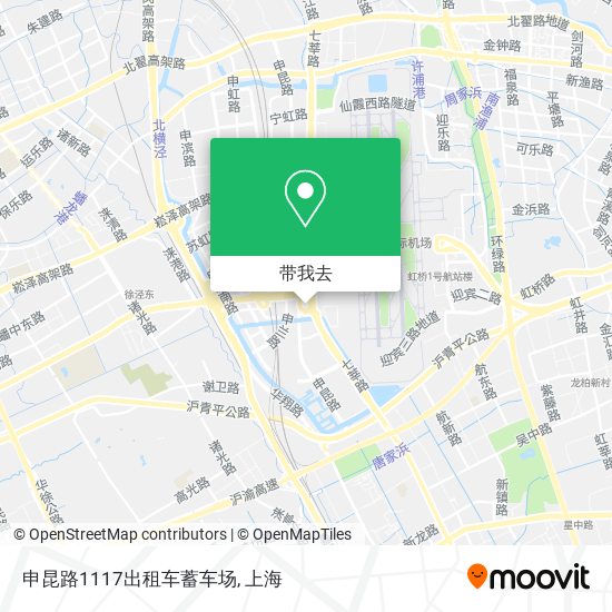 申昆路1117出租车蓄车场地图