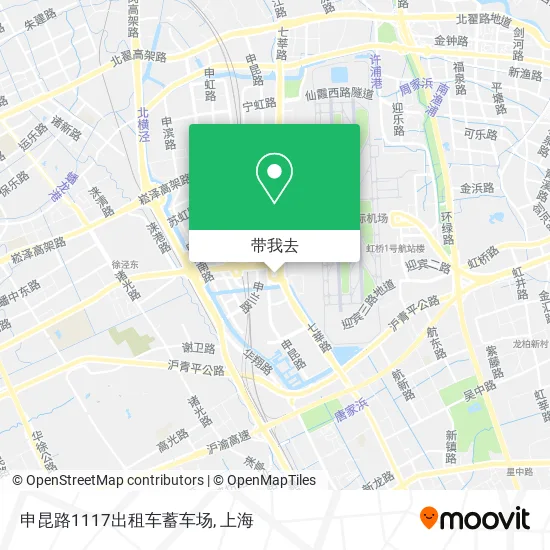 申昆路1117出租车蓄车场地图