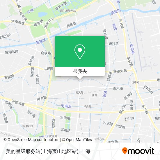 美的星级服务站(上海宝山地区站)地图