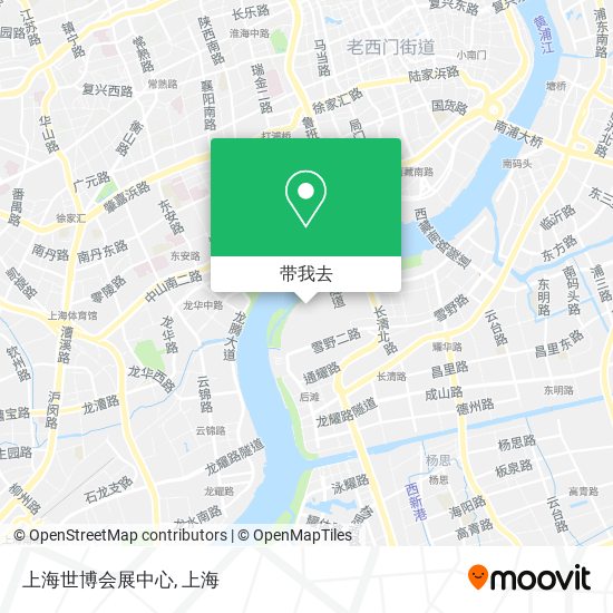 上海世博会展中心地图