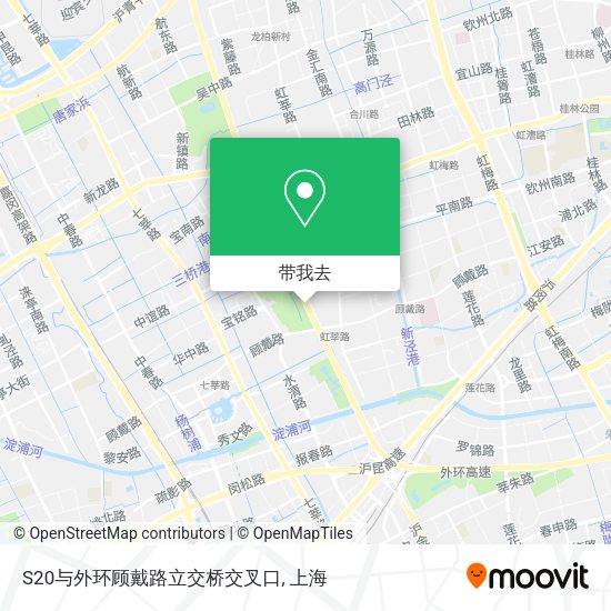 S20与外环顾戴路立交桥交叉口地图