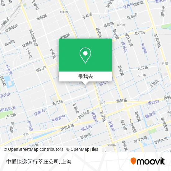 中通快递闵行莘庄公司地图