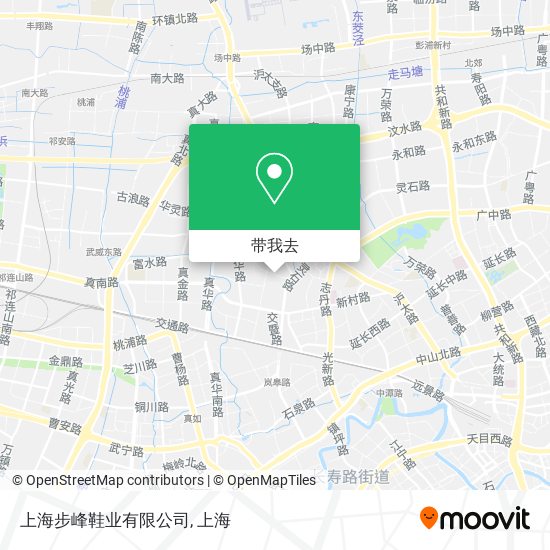 上海步峰鞋业有限公司地图