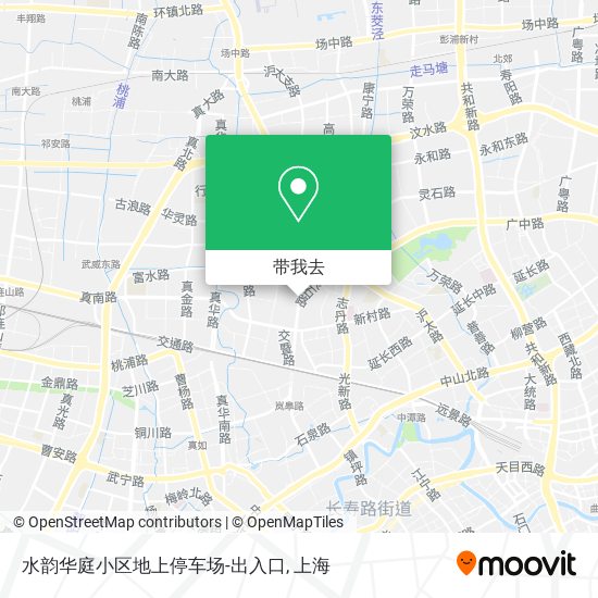 水韵华庭小区地上停车场-出入口地图