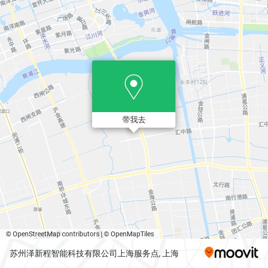 苏州泽新程智能科技有限公司上海服务点地图