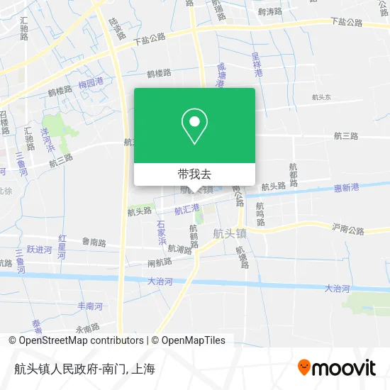航头镇人民政府-南门地图
