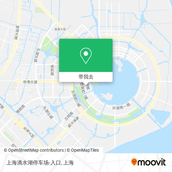 上海滴水湖停车场-入口地图