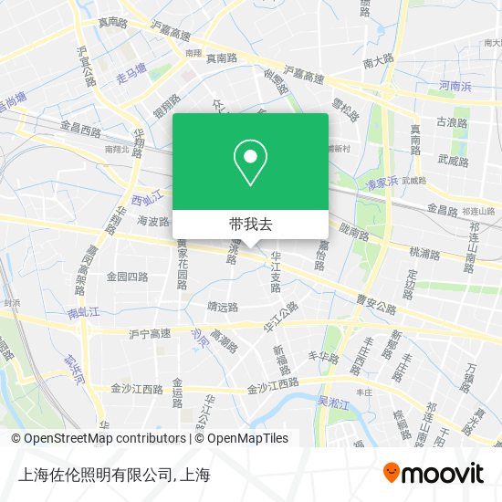 上海佐伦照明有限公司地图