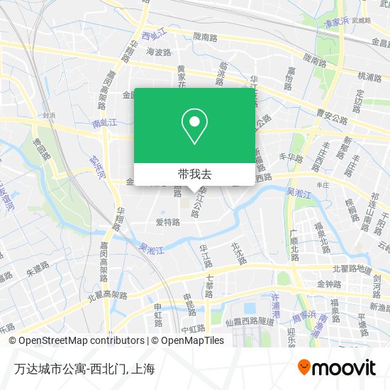 万达城市公寓-西北门地图