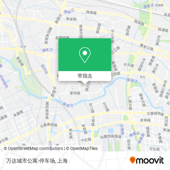 万达城市公寓-停车场地图