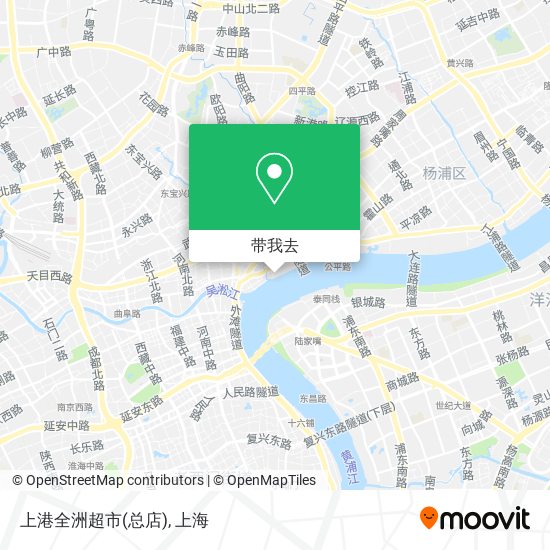 上港全洲超市(总店)地图