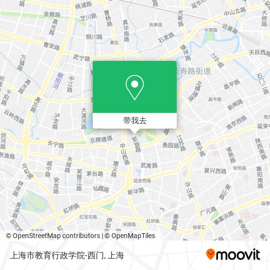 上海市教育行政学院-西门地图