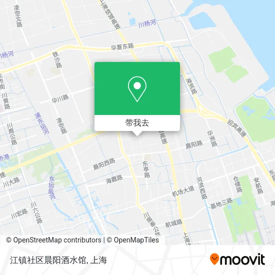 江镇社区晨阳酒水馆地图
