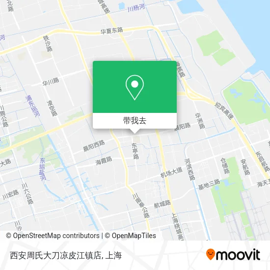 西安周氏大刀凉皮江镇店地图