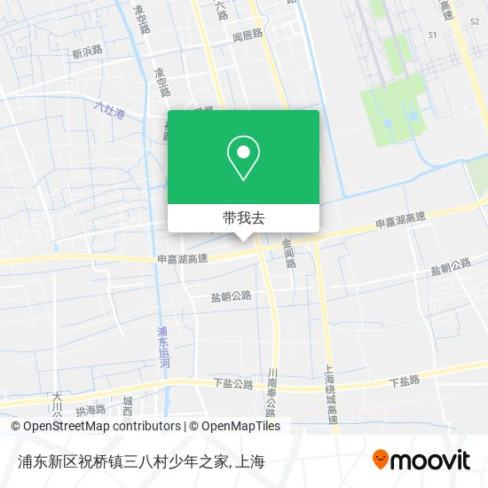 浦东新区祝桥镇三八村少年之家地图