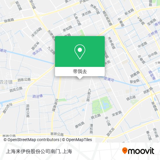 上海来伊份股份公司南门地图