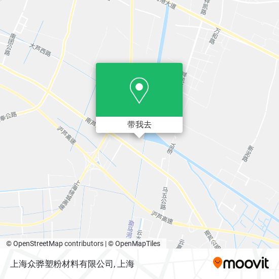 上海众骅塑粉材料有限公司地图