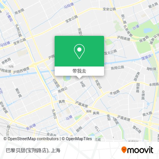 巴黎贝甜(宝翔路店)地图