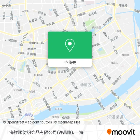上海祥顺纺织饰品有限公司(许昌路)地图
