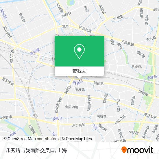 乐秀路与陇南路交叉口地图