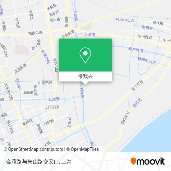 金曙路与朱山路交叉口地图