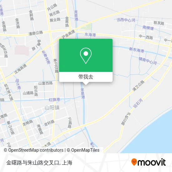 金曙路与朱山路交叉口地图