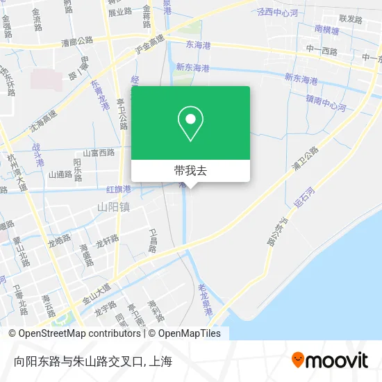 向阳东路与朱山路交叉口地图