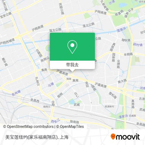 美宝莲纽约(家乐福南翔店)地图