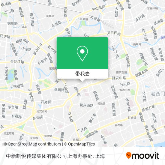 中新凯悦传媒集团有限公司上海办事处地图