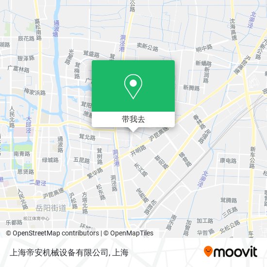 上海帝安机械设备有限公司地图