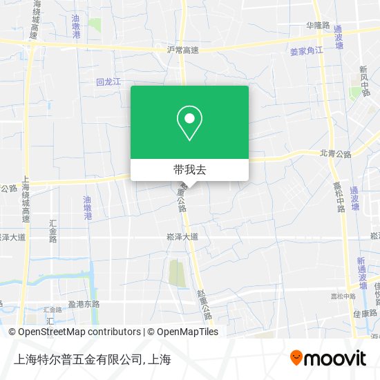 上海特尔普五金有限公司地图