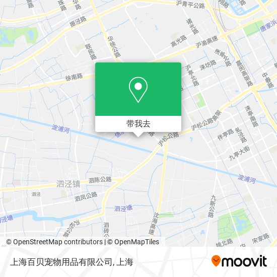 上海百贝宠物用品有限公司地图