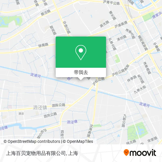 上海百贝宠物用品有限公司地图