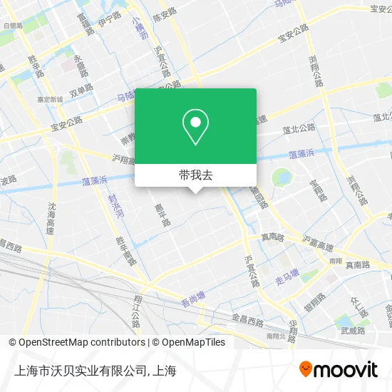 上海市沃贝实业有限公司地图