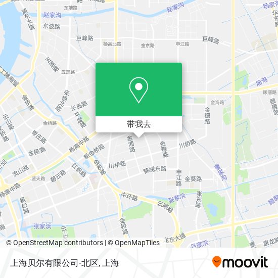 上海贝尔有限公司-北区地图