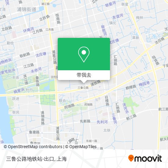 三鲁公路地铁站-出口地图