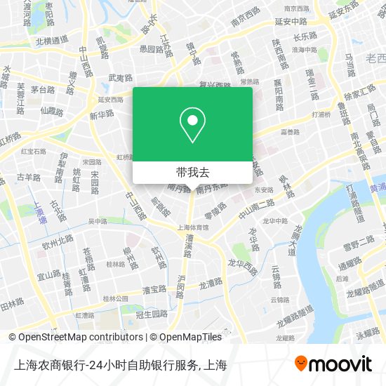 上海农商银行-24小时自助银行服务地图