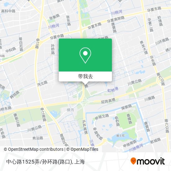 中心路1525弄/孙环路(路口)地图