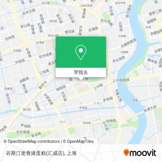 谷斯汀老香港蛋糕(汇成店)地图