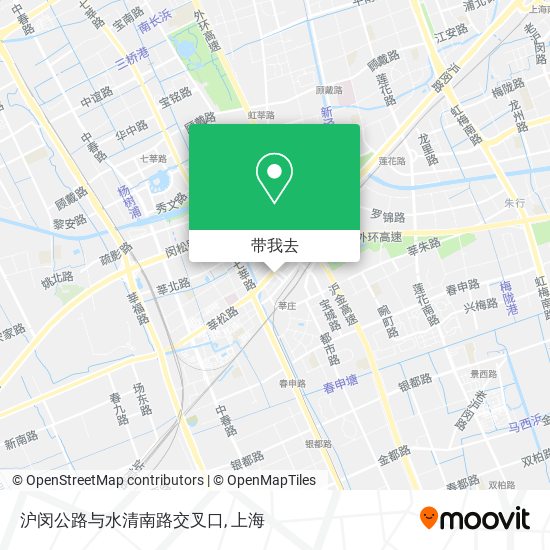 沪闵公路与水清南路交叉口地图