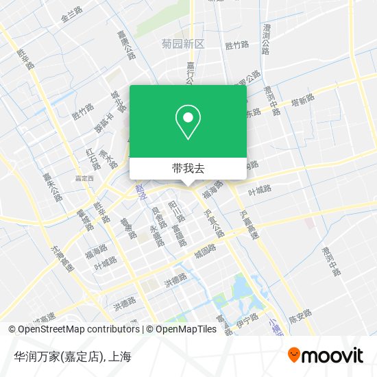 华润万家(嘉定店)地图