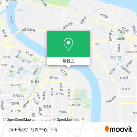 上海王海水产批发中心地图